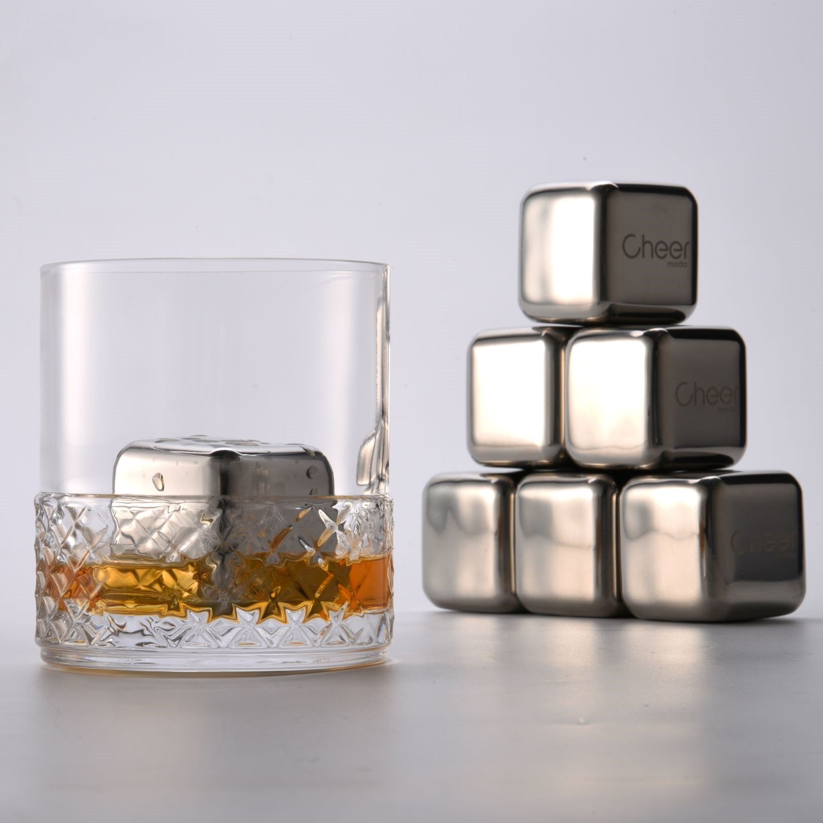 Cheer Moda Stainless Steel Ice Cube - Large 40mm X 40mm X 40mm (Set of –  EEVINO LLP